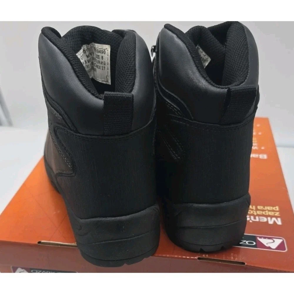 Ozark Trail Bandy Men's Hiking Boots Size 8 Dark Brown Leather Waterproof